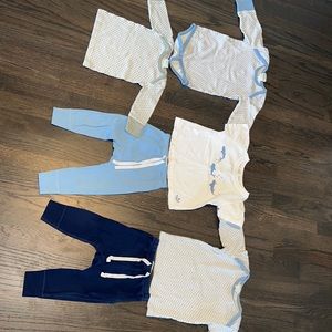 Sapling Organic Baby Blue, Navy Blue and Grey Bundle | 3-6M to 1 year